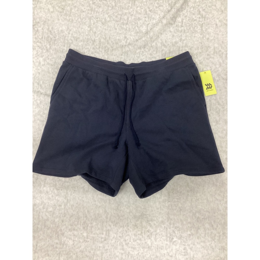 All in Motion Womens Fleece Shorts Dark Blue Size L NWT‎ 041 01 2055